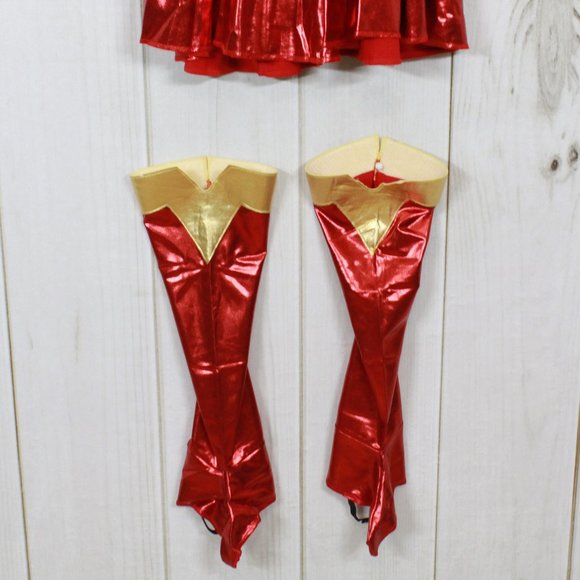 Rubies Costume Co Red Blue Super Girl Tricks & Treats Costume Size Large 12-14 - Picture 5 of 11